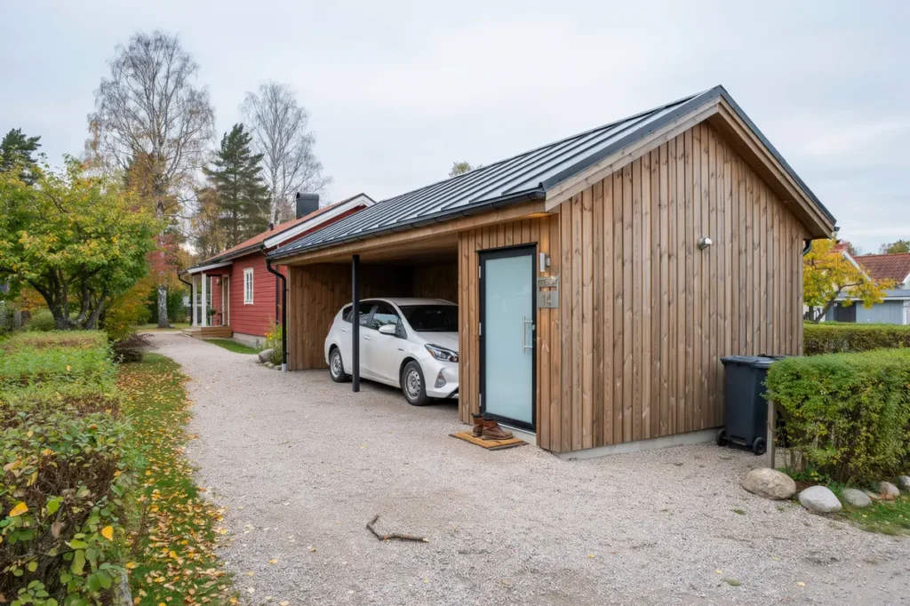 nybyggnation av carport med f rr d i ytterby kung lv